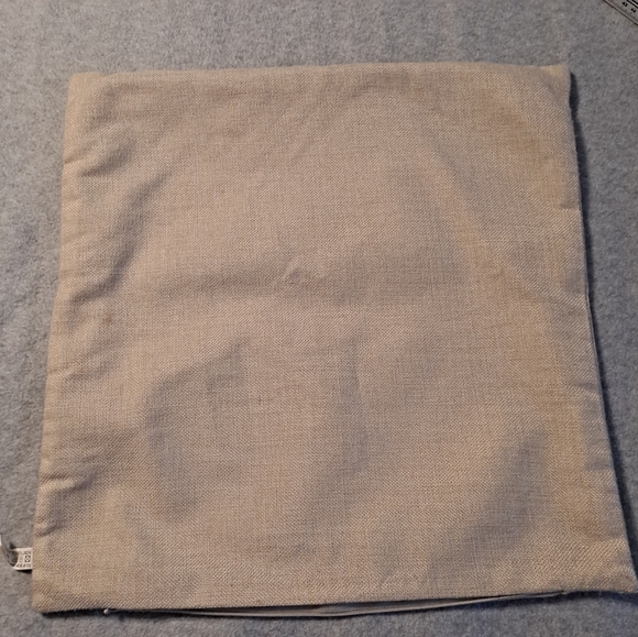 Onker Linen Cotton Square Coastal Beach Throw Pillow Cover 18" x 18" - Picture 8 of 8